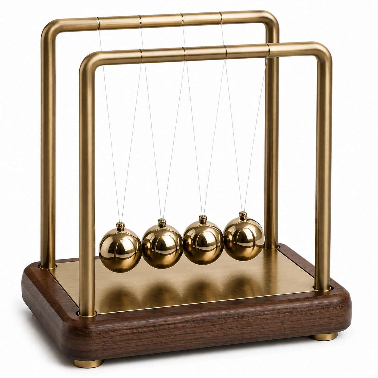 Newton Pendel Gold mit 5 Kugeln - Elegante Tischdekoration