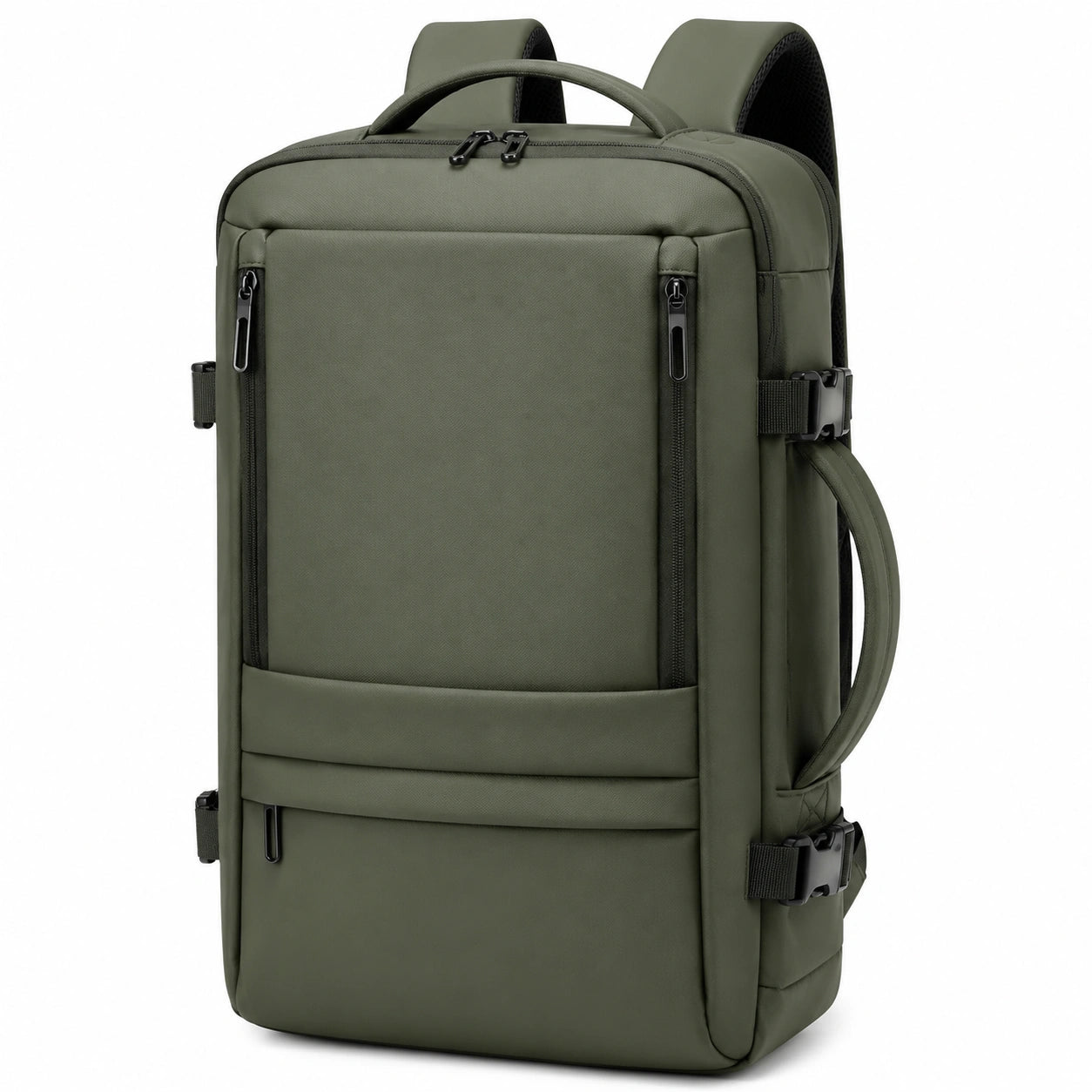Laptop Rucksack 35L Olivgrün mit Mehreren Fächern