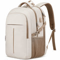 Moderner Laptop-Rucksack Beige, 25L, mit Regenschutz