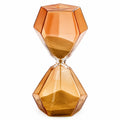 Moderne geometrische Sanduhr Glas Orange