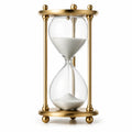 Dekorative Sanduhr mit Metallrahmen in Gold, 60 Minuten, 30 cm