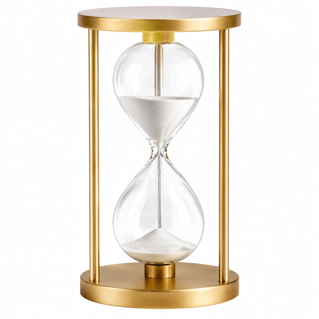 Dekorative Sanduhr mit Goldgestell, 60 Minuten