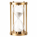 Goldene Sanduhr mit Metallrahmen, 30 Minuten