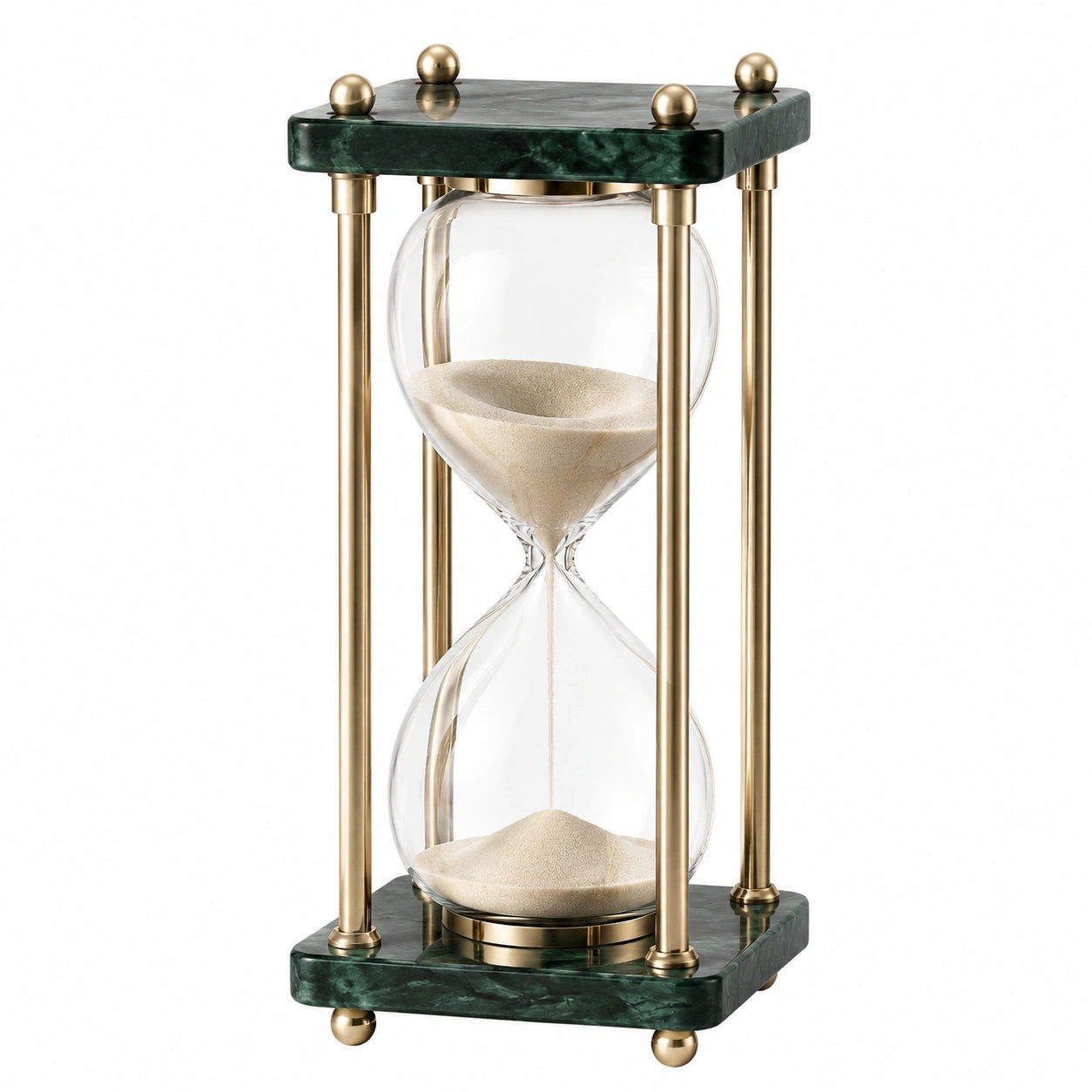 Stundenglas Sanduhr Gold mit Marmor Design