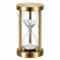 Goldene Sanduhr mit Metallrahmen, 60 Minuten Zeitmessung