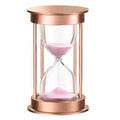 Dekorative Sanduhr in Roségold mit Rosafarbenem Sand